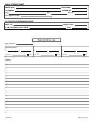 DNR Form 542-1354 Solid Waste Operator Certification Examination Application - Iowa, Page 2