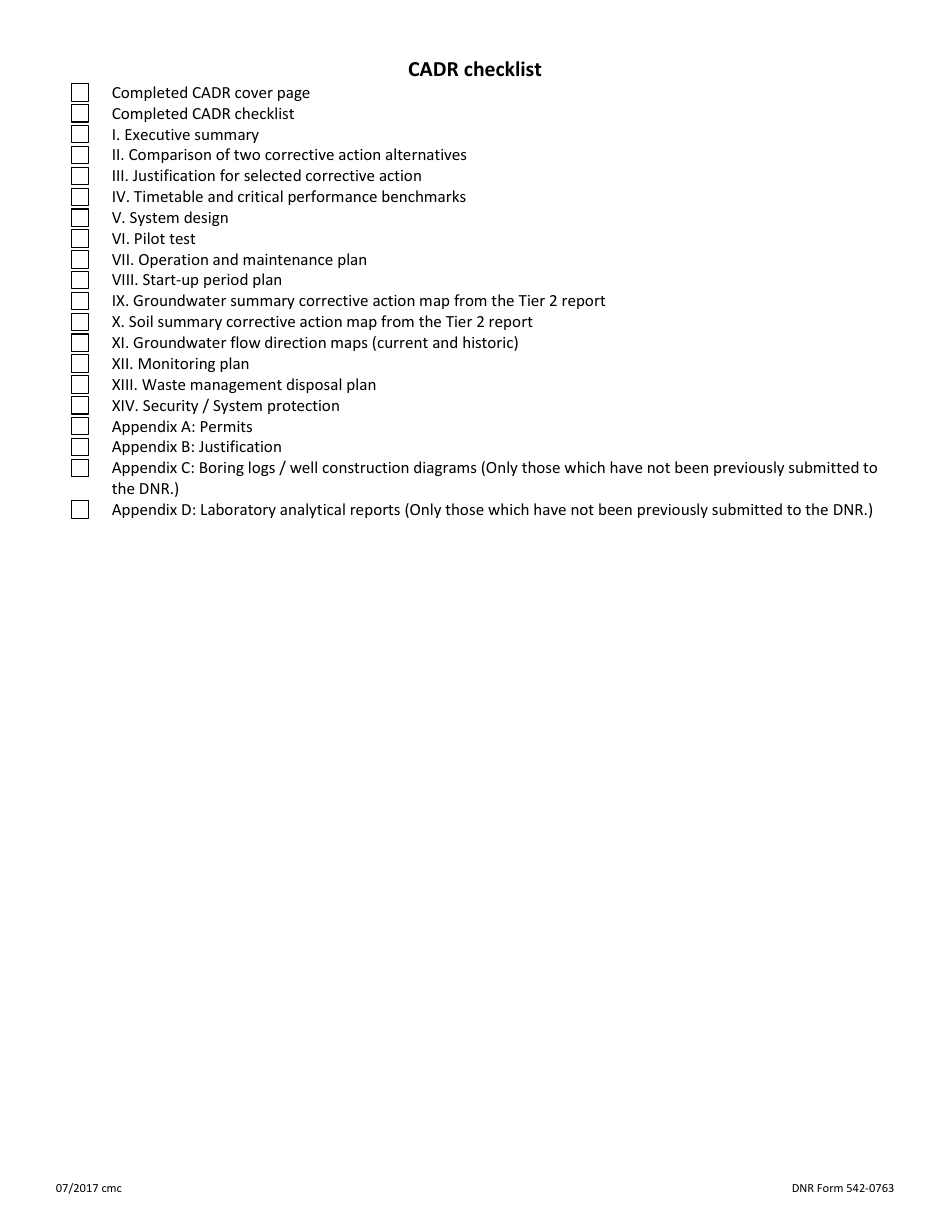 DNR Form 542-0763 Corrective Action Design Report for Leaking Underground Storage Tank Sites - Iowa, Page 2