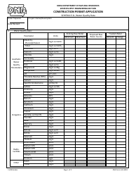 DNR Form 542-3028 Schedule 3C Construction Permit Application - Water Quality Data - Iowa