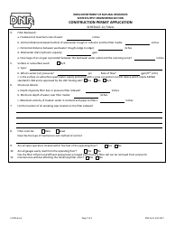 DNR Form 542-3147 Schedule 12 Construction Permit Application - Filters - Iowa, Page 2