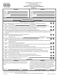 Document preview: DNR Form 542-3129 Schedule A Construction Permit Application Exhibit 11a - Iowa