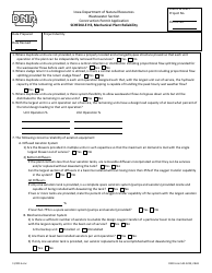 Document preview: DNR Form 542-3239 Schedule H3 Mechanical Plant Reliability - Iowa