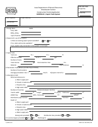 Document preview: DNR Form 542-3090 Schedule J Septic Tank System - Iowa
