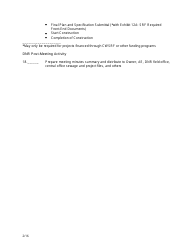 Exhibit 2 Project Initiation Meeting Checklist and Sample Agenda - Iowa, Page 3