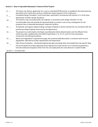 DNR Form 542-0108 Exhibit 9B Preliminary Review of Facility Plan Checklist - Iowa, Page 3