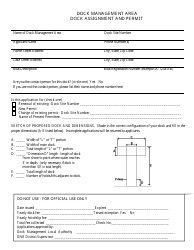 Document preview: Dock Assignment and Permit Form - Iowa