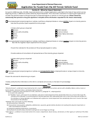 DNR Form 542-0199 Application for Funds From the All-terrain Vehicle Fund - Iowa, Page 10