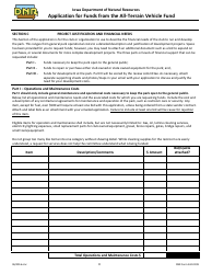 DNR Form 542-0199 Application for Funds From the All-terrain Vehicle Fund - Iowa, Page 4