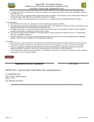 DNR Form 542-0471 Sleis Electronic Subscriber Agreement Form - Iowa, Page 2