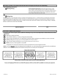 DNR Form 542-1412 Application for Iowa Lifetime Hunting/Fishing License for Resident, Disabled Veterans - Iowa, Page 2