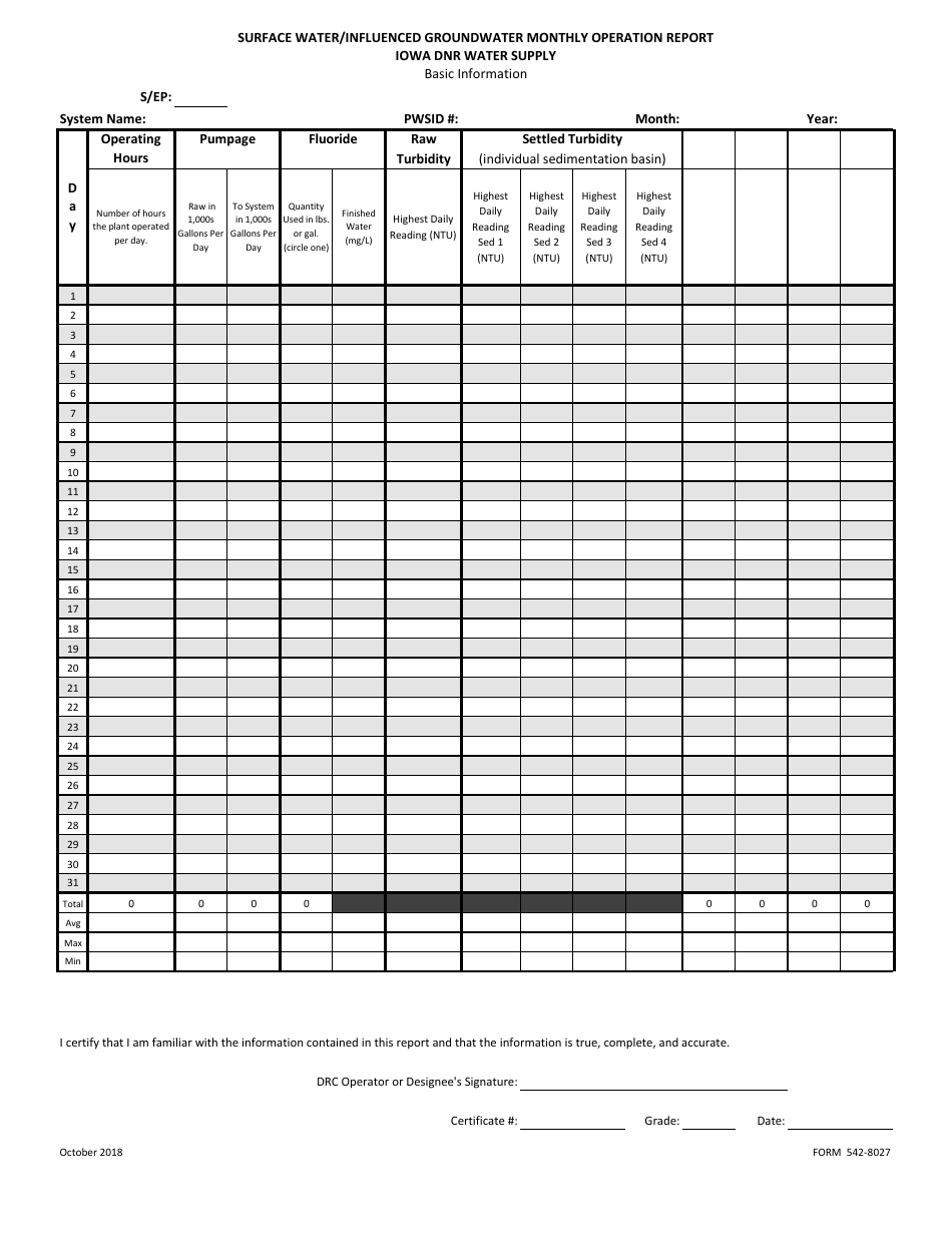 DNR Form 542-8027 - Fill Out, Sign Online and Download Printable PDF ...