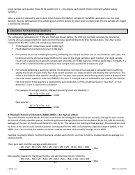 DNR Form 542-0458 Stage 2 Disinfectants and Disinfection Byproduct Rule Monitoring Plan - Groundwater Systems Serving 25-9,999 People and Using Chlorine or Chloramines - Iowa, Page 5