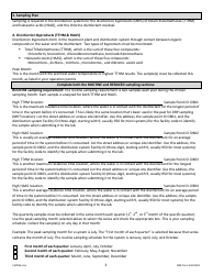 DNR Form 542-0459 Stage 2 Disinfectants and Disinfection Byproduct Rule Monitoring Plan - Groundwater Systems Serving at Least 10,000 People and Using Chlorine or Chloramines - Iowa, Page 3