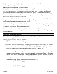 DNR Form 542-0459 Stage 2 Disinfectants and Disinfection Byproduct Rule Monitoring Plan - Groundwater Systems Serving at Least 10,000 People and Using Chlorine or Chloramines - Iowa, Page 5