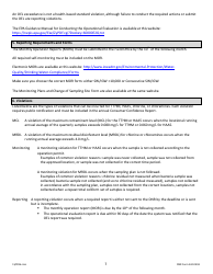 DNR Form 542-0459 Stage 2 Disinfectants and Disinfection Byproduct Rule Monitoring Plan - Groundwater Systems Serving at Least 10,000 People and Using Chlorine or Chloramines - Iowa, Page 7