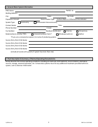 DNR Form 542-0460 Stage 2 Disinfectants and Disinfection Byproduct Rule Monitoring Plan - Surface Water/Influenced Groundwater (SW/Igw) Systems Serving Fewer Than 500 People and Using Chlorine or Chloramines - Iowa, Page 2