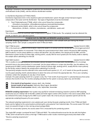 DNR Form 542-0461 Stage 2 Disinfectants and Disinfection Byproduct Rule Monitoring Plan - Surface Water/Influenced Groundwater (SW/Igw) Systems Serving 500 - 3,000 People and Using Chlorine or Chloramines - Iowa, Page 3
