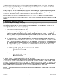 DNR Form 542-0461 Stage 2 Disinfectants and Disinfection Byproduct Rule Monitoring Plan - Surface Water/Influenced Groundwater (SW/Igw) Systems Serving 500 - 3,000 People and Using Chlorine or Chloramines - Iowa, Page 5
