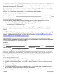 DNR Form 542-0463 Stage 2 Disinfectants and Disinfection Byproduct Rule Monitoring Plan - Surface Water/Influenced Groundwater (SW/Igw) Systems Serving 10,000 - 49,999 People and Using Chlorine or Chloramines - Iowa, Page 4