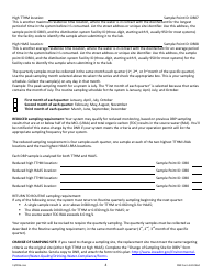DNR Form 542-0464 Stage 2 Disinfectants and Disinfection Byproduct Rule Monitoring Plan - Surface Water/Influenced Groundwater (SW/Igw) Systems Serving 50,000 - 249,999 People and Using Chlorine or Chloramines - Iowa, Page 4