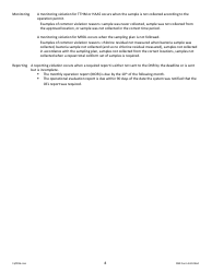 DNR Form 542-0464 Stage 2 Disinfectants and Disinfection Byproduct Rule Monitoring Plan - Surface Water/Influenced Groundwater (SW/Igw) Systems Serving 50,000 - 249,999 People and Using Chlorine or Chloramines - Iowa, Page 8