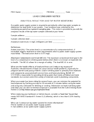 Document preview: Lead Consumer Notice for Community Systems - Iowa