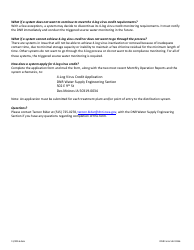 DNR Form 542-0356 Groundwater Rule: Iowa DNR Application for 4-log Virus Inactivation Using Chlorine - Iowa, Page 2