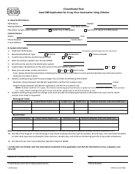 DNR Form 542-0356 Groundwater Rule: Iowa DNR Application for 4-log Virus Inactivation Using Chlorine - Iowa, Page 3