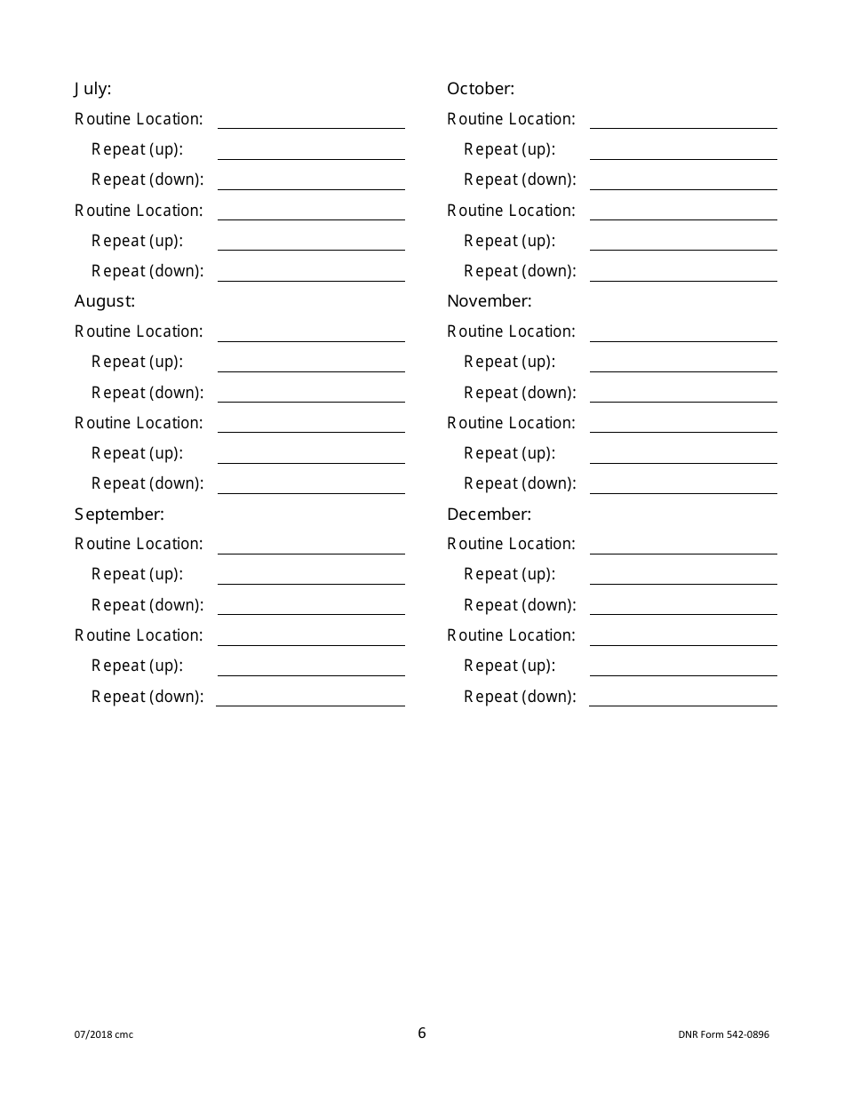 DNR Form 542-0896 Public Water Supply Bacteria Sampling Plan Requirements for Surface Water / Igw Systems Collecting Two or More Monthly Samples - Iowa, Page 6