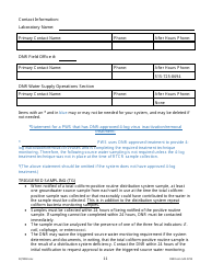 DNR Form 542-0724 Public Water Supply Bacteria Sampling Plan Requirements for Groundwater Systems Collecting One Quarterly Sample - Iowa, Page 11