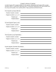 DNR Form 542-0724 Public Water Supply Bacteria Sampling Plan Requirements for Groundwater Systems Collecting One Quarterly Sample - Iowa, Page 6