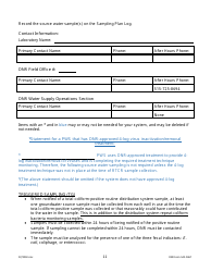 DNR Form 542-0467 Public Water Supply Bacteria Sampling Plan Requirements for Groundwater Systems Collecting One Monthly Sample - Iowa, Page 11