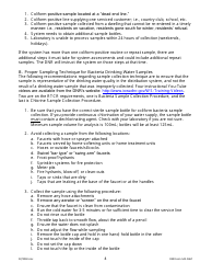 DNR Form 542-0467 Public Water Supply Bacteria Sampling Plan Requirements for Groundwater Systems Collecting One Monthly Sample - Iowa, Page 4