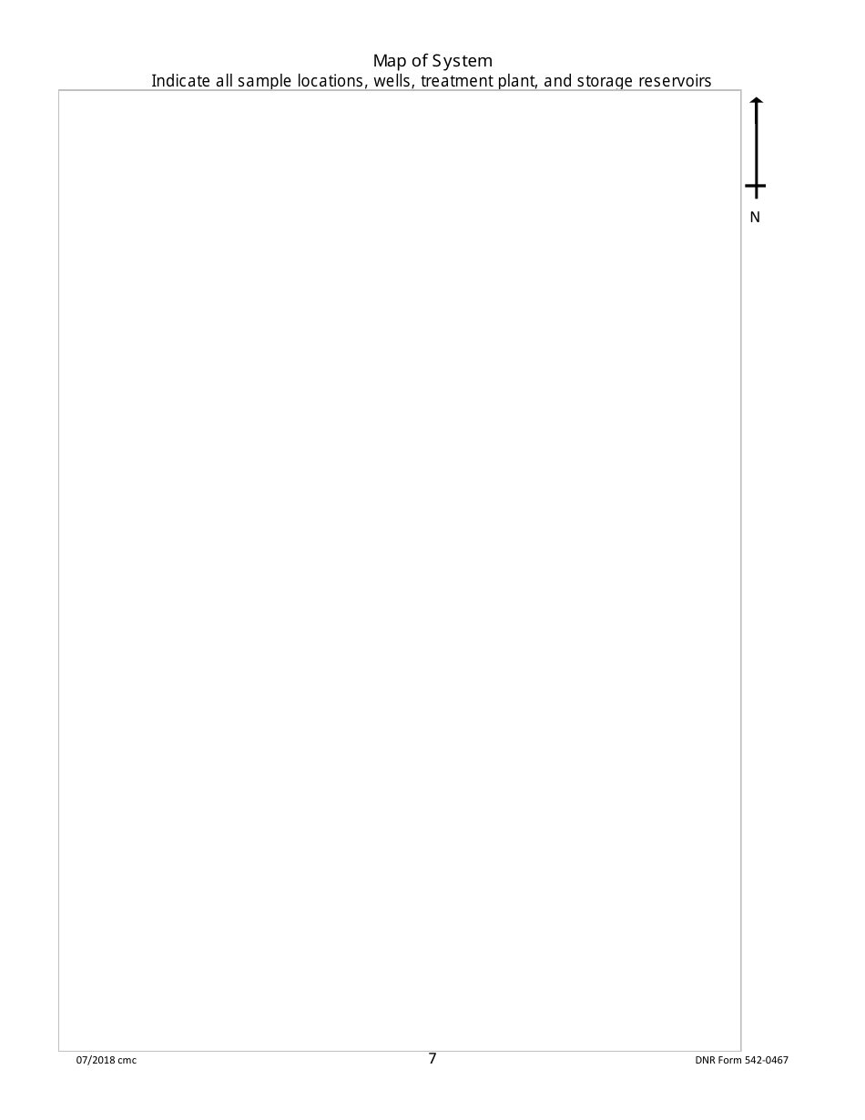 DNR Form 542-0467 Public Water Supply Bacteria Sampling Plan Requirements for Groundwater Systems Collecting One Monthly Sample - Iowa, Page 7