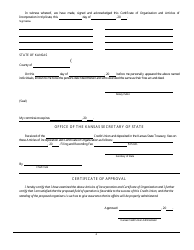 Articles of Incorporation and Certificate of Organization - Kansas, Page 2