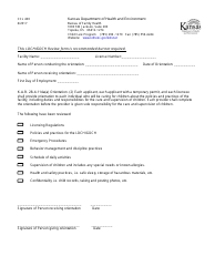 Form CCL400 &quot;Orientation Checklist for Ldch/Gdch&quot; - Kansas