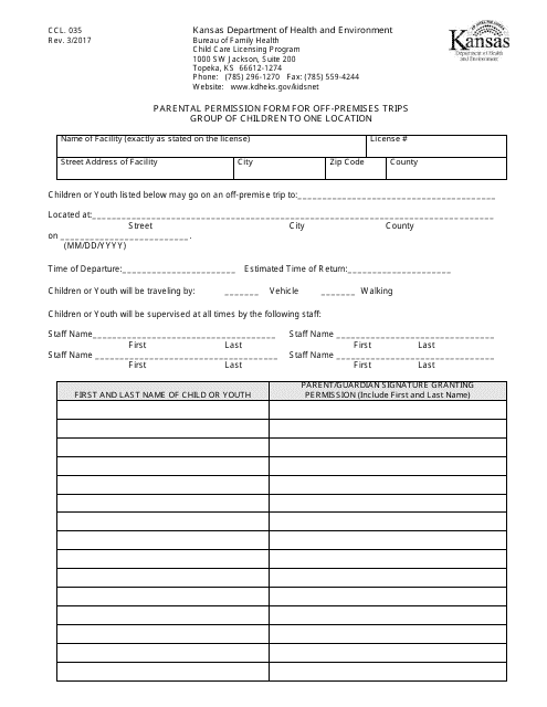 Form CCL.035  Printable Pdf