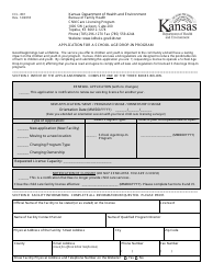 Document preview: Form CCL.801 Application for a School Age Drop-In Program - Kansas