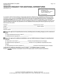 Document preview: Form K-WC-R99-8 Vendor's Request for Additional Expenditures - Kansas