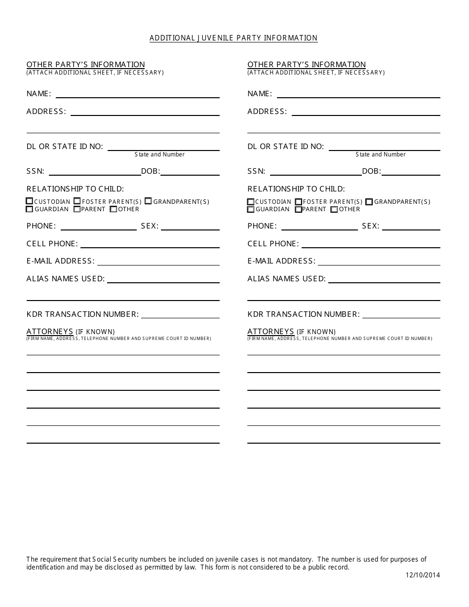 Kansas Juvenile Cover Sheet - Fill Out, Sign Online and Download PDF ...