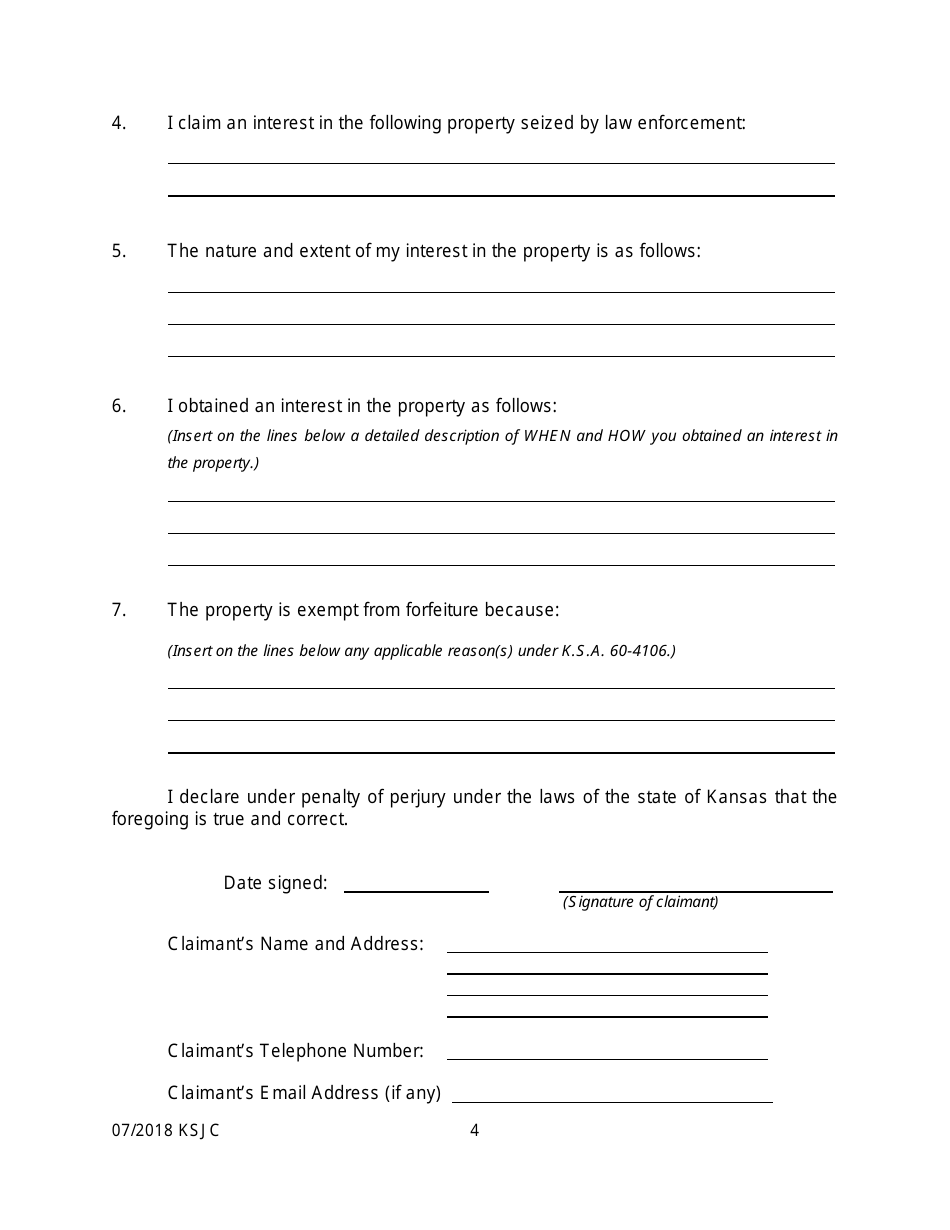 Petition for Recognition of Exemption - Kansas, Page 4