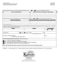 Form PPS5000 Family Preservation Referral and Transmittal Sheet - Kansas, Page 3