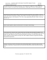 Form PPS5342 Guide for Child's Information Shared With Adoptive Parents - Kansas, Page 2