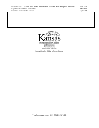 Form PPS5342 Guide for Child's Information Shared With Adoptive Parents - Kansas, Page 4