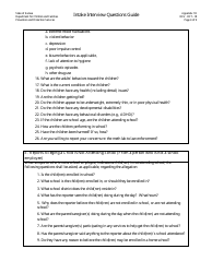 Appendix 1D Intake Interview Questions Guide - Kansas, Page 4