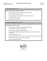 Appendix 1D Intake Interview Questions Guide - Kansas, Page 5