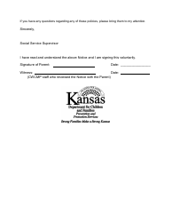 Appendix 5G Notice to Parent Considering Relinquishment - Kansas, Page 2