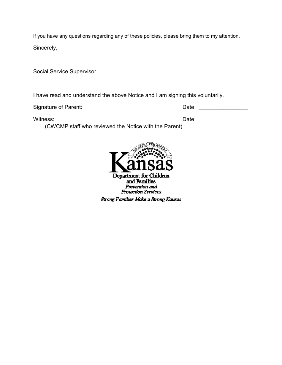 Appendix 5G Notice to Parent Considering Relinquishment - Kansas, Page 2