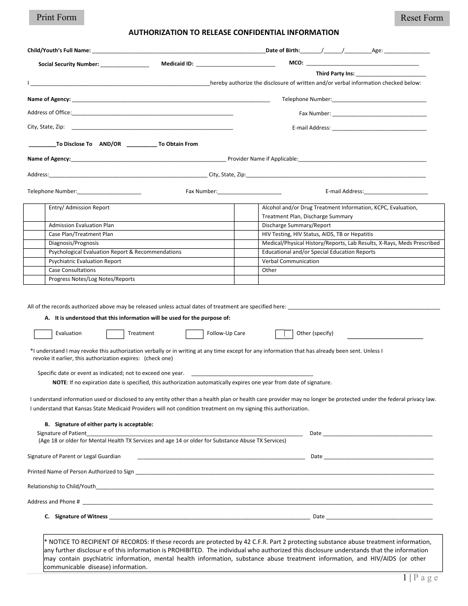 Kansas Referral Packet for Community Mental Health Services - Universal ...