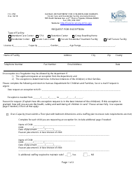 Form FCL058 Request for Exception - Kansas
